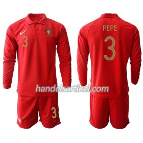 Portugal Pepe 3 Kinder Heim Trikotsatz Euro 2020 Langarm (+ Kurze Hosen)